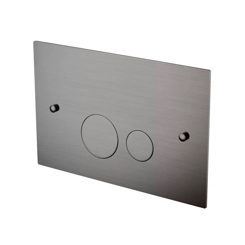 Изображение товара Клавиша смыва Boheme 648-GM из латуни с двухрежимным управлением и Gun Metall цвет