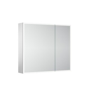 Изображение товара Зеркальный шкаф Sancos Evoke SC8080, 80 см, LED подсветка, бесконтактное управление, серый