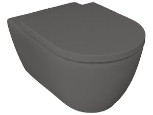 Изображение товара Подвесной унитаз Hatria Fusion A0Y1CC08, безободковый, цвет антрацит
