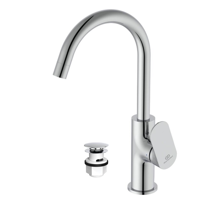 Изображение товара Смеситель Ideal Standard CeraLife O BE016AA для раковины с донным клапаном и хромом