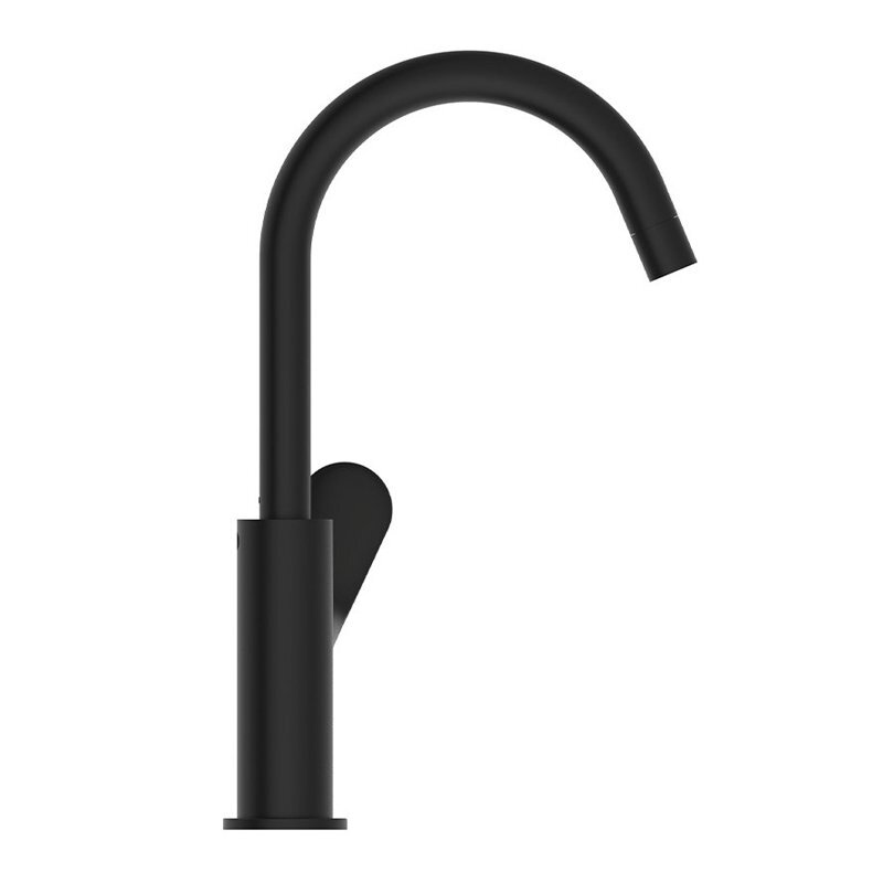 Изображение товара Смеситель для кухонной мойки Ideal Standard CeraLife O BE016XG, с донным клапаном, черный матовый