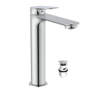 Изображение товара Смеситель для раковины Ideal Standard CeraLife O BE013AA, с донным клапаном Click, хром
