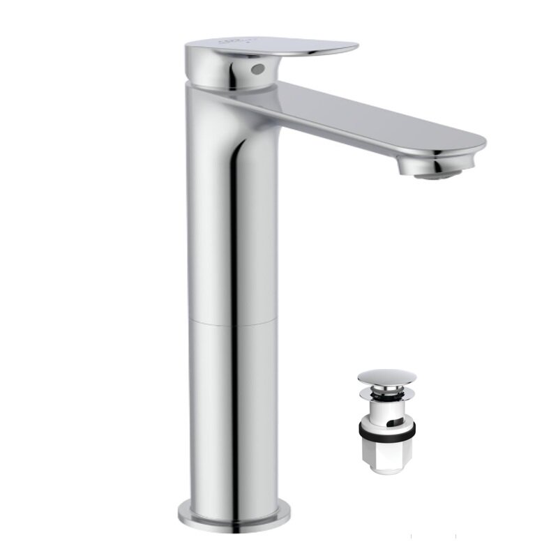 Изображение товара Смеситель для раковины Ideal Standard CeraLife O BE013AA, с донным клапаном Click, хром Изображение товара Смеситель для раковины Ideal Standard CeraLife O BE013AA, с донным клапаном Click, хром