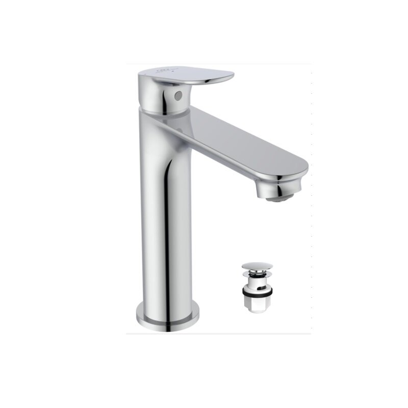 Изображение товара Смеситель для раковины Ideal Standard CeraLife O BE100AA, с донным клапаном Click, хром