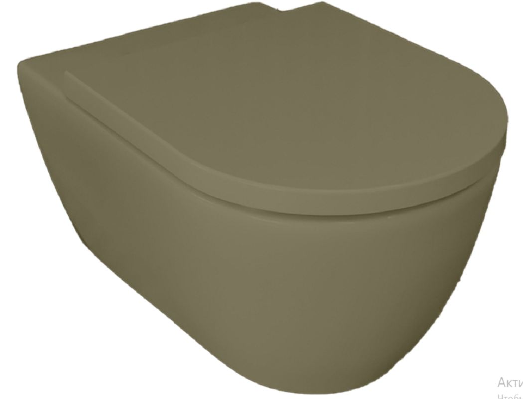 Изображение товара Подвесной безободковый унитаз Hatria Fusion A0Y1CC46 с цветом selva