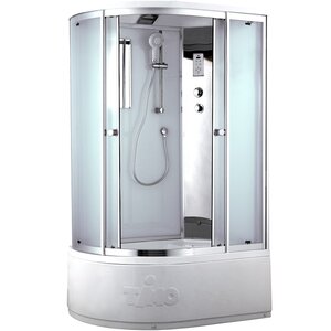 Изображение товара Душевая кабина Timo Comfort Fabric Clean, T-8820RC-T-STUN, 120 x 85 см, стекло прозрачное, профиль хром, хамам