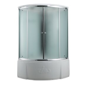 Изображение товара Душевая кабина Timo Comfort Fabric Glass, T-8825F-T-STUN, 120 x 120 см, стекло матовое, профиль хром, хамам