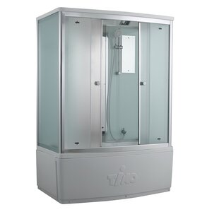 Изображение товара Душевая кабина Timo Comfort Fabric Glass, T-8870F-T-STUN, 170 x 88 см, стекло матовое, профиль хром, хамам