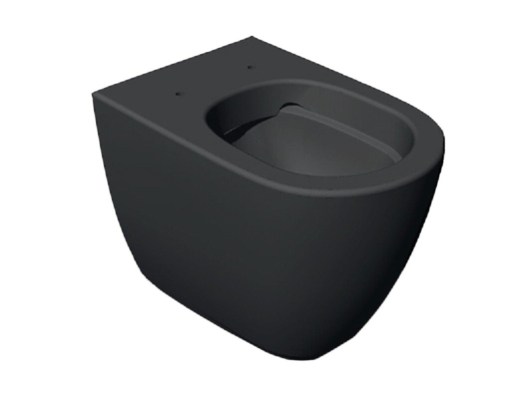 Изображение товара Приставной унитаз Hatria Fusion A0Y1ZA08 безободковый антрацит