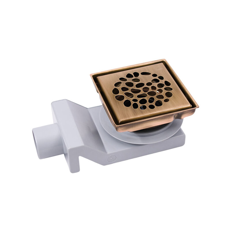 Изображение товара Душевой трап Plumberia Selection PS Stones PSS13BR, 13 см, цвет бронза