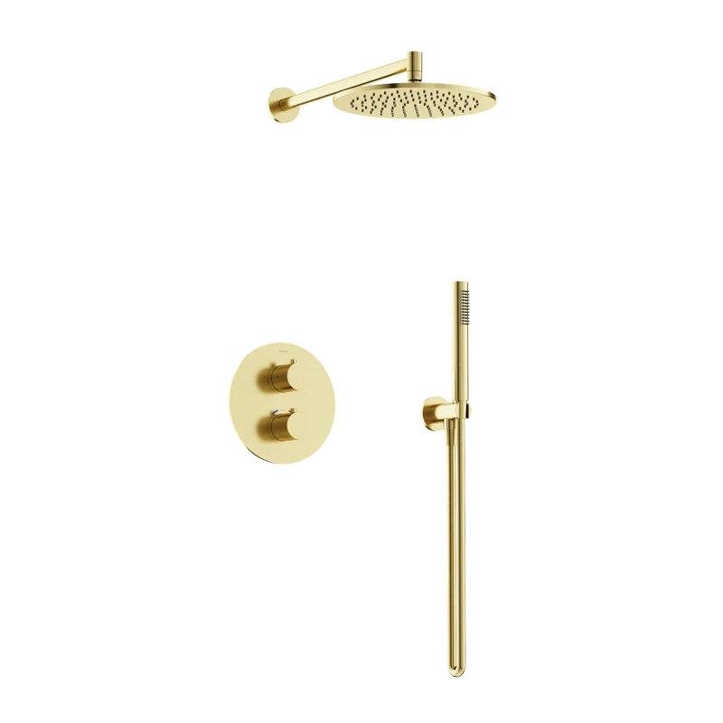 Изображение товара Душевая система Sancos Etna SC9010BG с термостатом и PVD покрытием