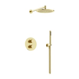 Изображение товара Душевая система Sancos Etna SC9010BG с термостатом и PVD покрытием