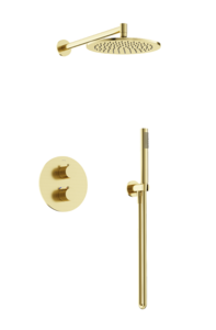 Изображение товара Душевая система Sancos Etna SC9010BG с термостатом и PVD покрытием