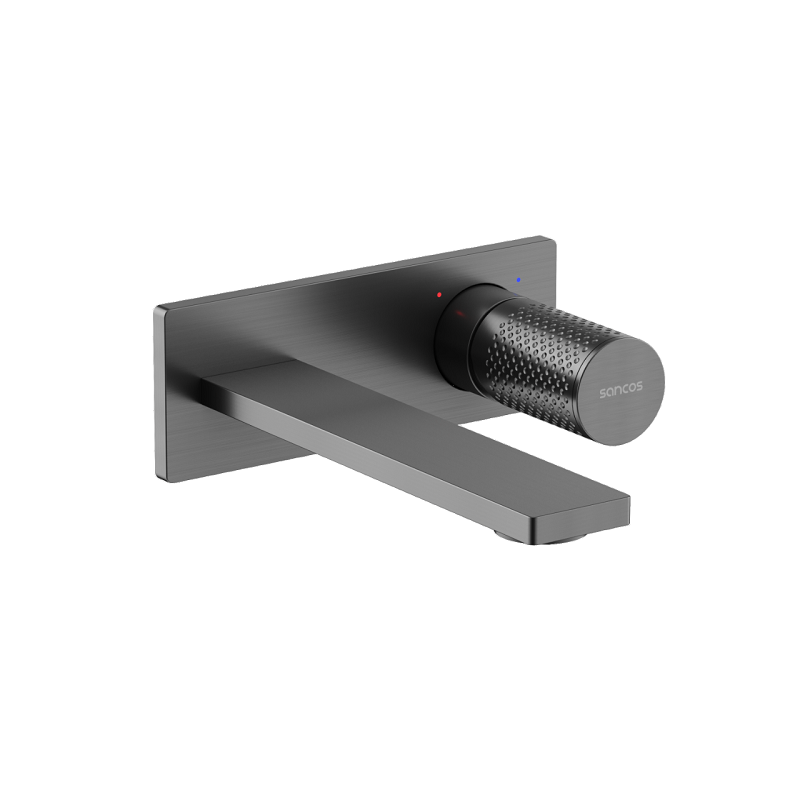 Изображение товара Смеситель для раковины Sancos Nexus SC9013GG вороненая сталь, скрытый монтаж