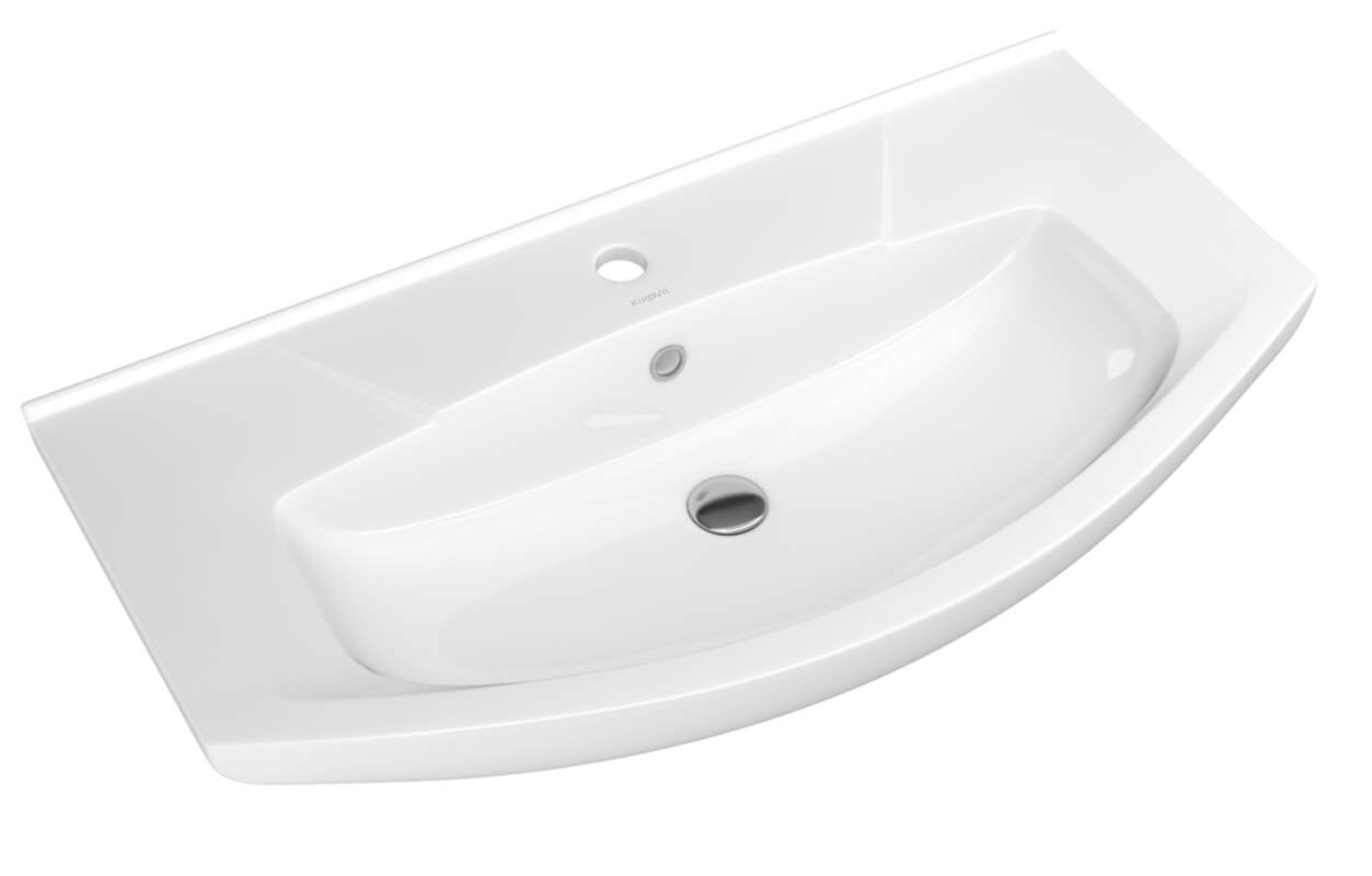 Изображение товара Мебельная раковина Kirovit Элеганс 850 для ванной комнаты, фарфор, белая