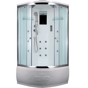 Изображение товара Душевая кабина Timo Lux T-7700-T-STUN, 100 x 100 см, стекло прозрачное, профиль хром, хамам