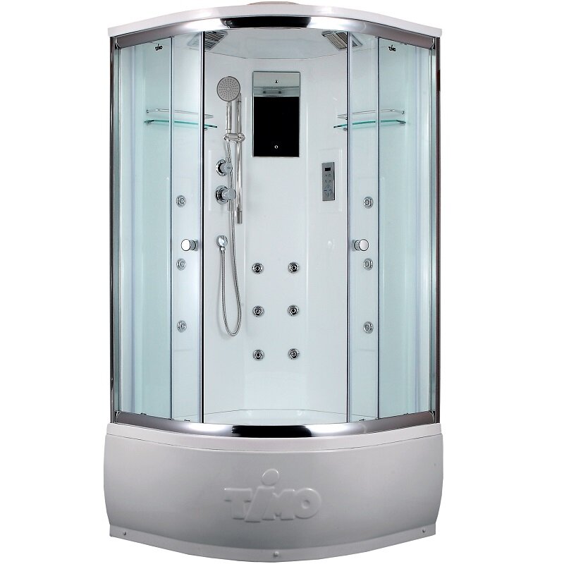 Изображение товара Душевая кабина Timo Lux T-7700-T-STUN 100x100 см с хамам, хром профиль