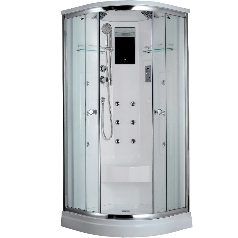 Изображение товара Душевая кабина Timo Lux T-7709-T-STUN 90x90 см хамам гидромассаж хром