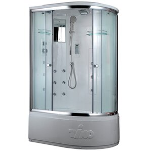 Изображение товара Душевая кабина Timo Lux T-7720L-T-STUN/T-7720R-T-STUN, 120 x 85 см, левая/правая, стекло прозрачное, профиль хром, хамам