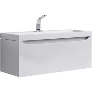 Изображение товара Тумба под раковину Aqwella Verona 100, белая, подвесная