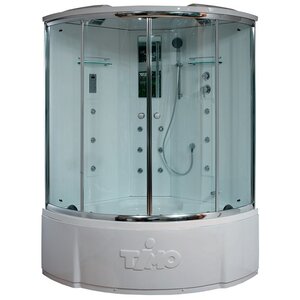 Изображение товара Душевая кабина Timo Lux Clean Glass T-7735C-T-STUN, 135 x 135 см, стекло прозрачное, профиль хром, хамам