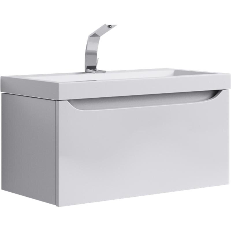 Изображение товара Подвесная тумба Aqwella Verona 80 из МДФ с глянцевым покрытием