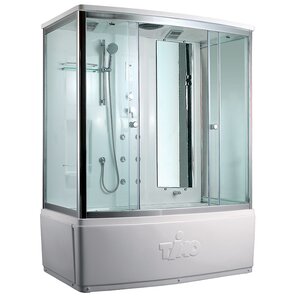 Изображение товара Душевая кабина Timo Lux T-7770-T-STUN, 170 x 90 см, стекло прозрачное, профиль хром, хамам