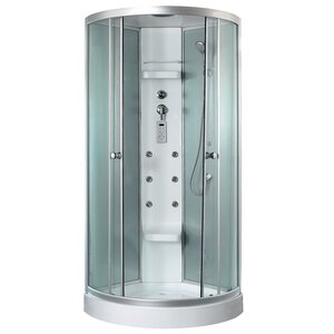 Изображение товара Душевая кабина Timo Lux TL-1502-T-STUN, 90 x 90 см, стекло прозрачное, профиль хром, хамам