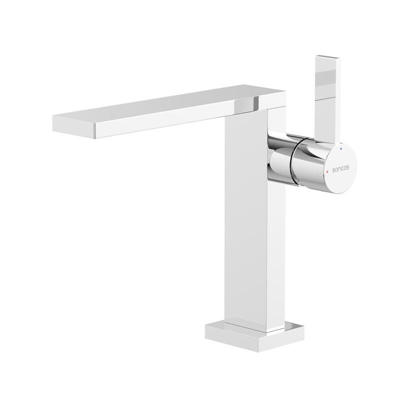 Изображение товара Смеситель для раковины Sancos Linn SC9019CH хром с гибкой подводкой Изображение товара Смеситель для раковины Sancos Linn SC9019CH хром с гибкой подводкой