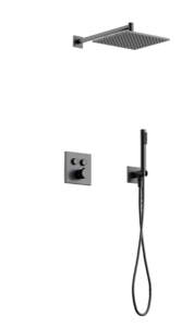 Изображение товара Душевая система Sancos Linn SC9022GG, термостатическая, вороненая сталь