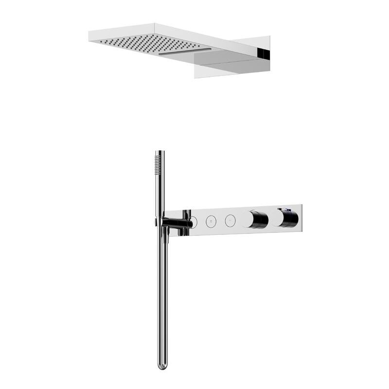 Изображение товара Душевая система Sancos Linn SC9023CH c термостатом и хромированным покрытием