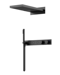 Изображение товара Душевая система Sancos Linn SC9023MB термостатическая черная матовая Россия