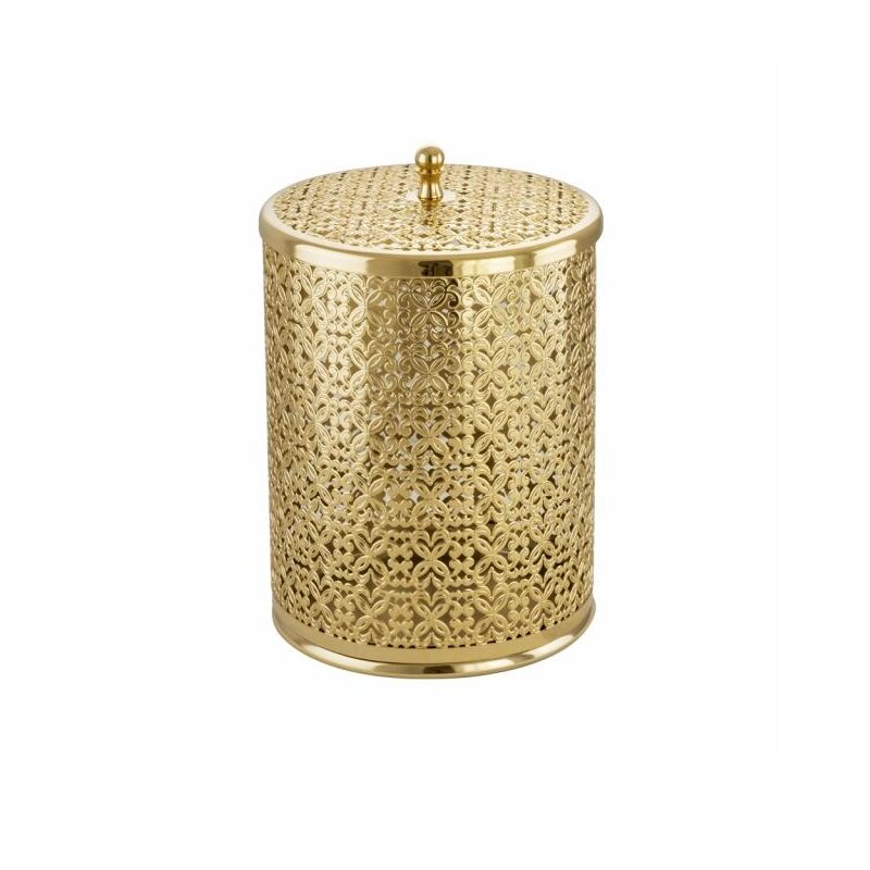 Изображение товара Корзина для мусора Migliore Complementi 24255 ажурная 5л золото