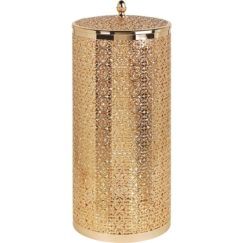 Изображение товара Корзина для мусора Migliore Complementi 24734 22л ажурное золото Италия