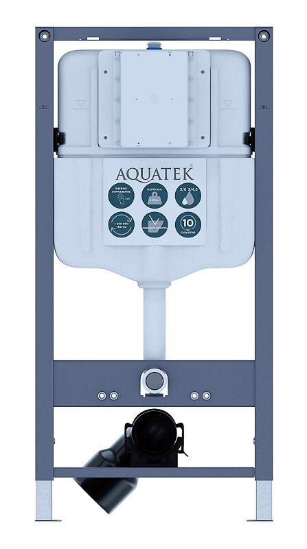 Изображение товара Инсталляция Aquatek Pneumo N49 для подвесного унитаза с пневматическим управлением