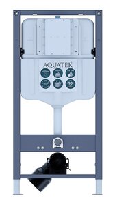 Изображение товара Инсталляция Aquatek Pneumo N49 INSP-0000002 для подвесного унитаза, с пневматическим управлением