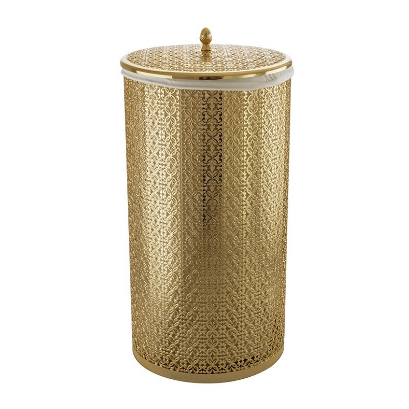 Изображение товара Корзина для мусора Migliore Complementi 24737 44 л золото напольная ажурная