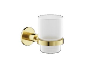 Изображение товара Стакан для зубных щеток Sancos Base SC9030BG золото брашированное настенный держатель