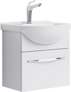 Изображение товара Тумба под раковину Aqwella Аллегро 50, подвесная, белый, Agr.01.05/1