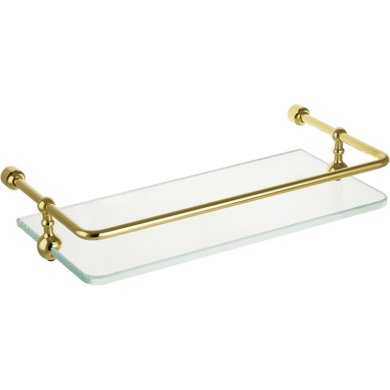 Изображение товара Полка Migliore Complementi 22000 30 см стекло золото для ванной комнаты