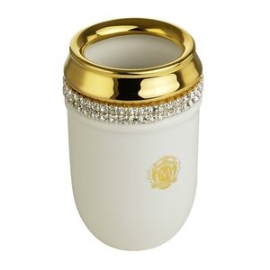 Изображение товара Стакан для щеток Migliore Dubai 26592 белый золото классический стиль