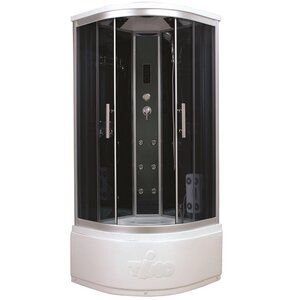 Изображение товара Душевая кабина Timo Standart T-1190-T-STUN, 90 x 90 см, стекло тонированное, профиль хром, хамам