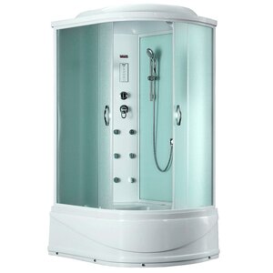 Изображение товара Душевая кабина Timo Eco TE-0720L-T-STUN/TE-0720R-T-STUN, 120 х 80 см, левая/правая, стекло матовое, профиль белый, хамам