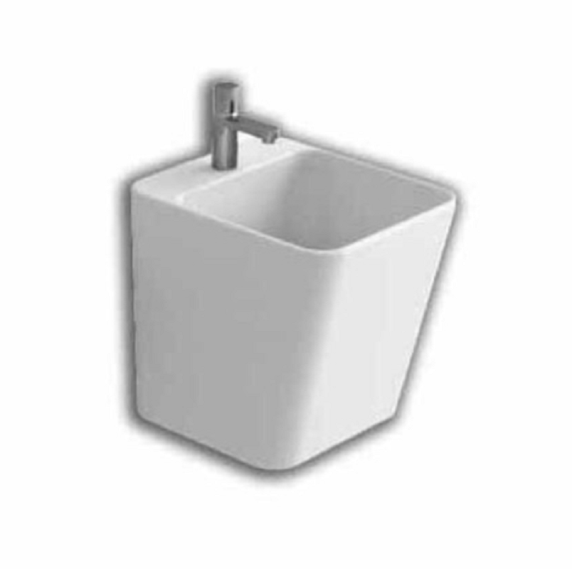 Изображение товара Подвесная раковина Hatria G-Full YXJG01, 40 см, белая, фаянс, прямоугольная