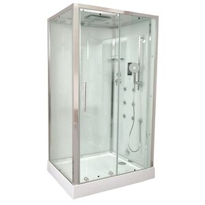 Изображение товара Душевая кабина Timo Premium Puro H-510L-T-CH/C/H-510R-T-CH/C, 90 x 120 см, левая/правая, стекло прозрачное, профиль хром, стул