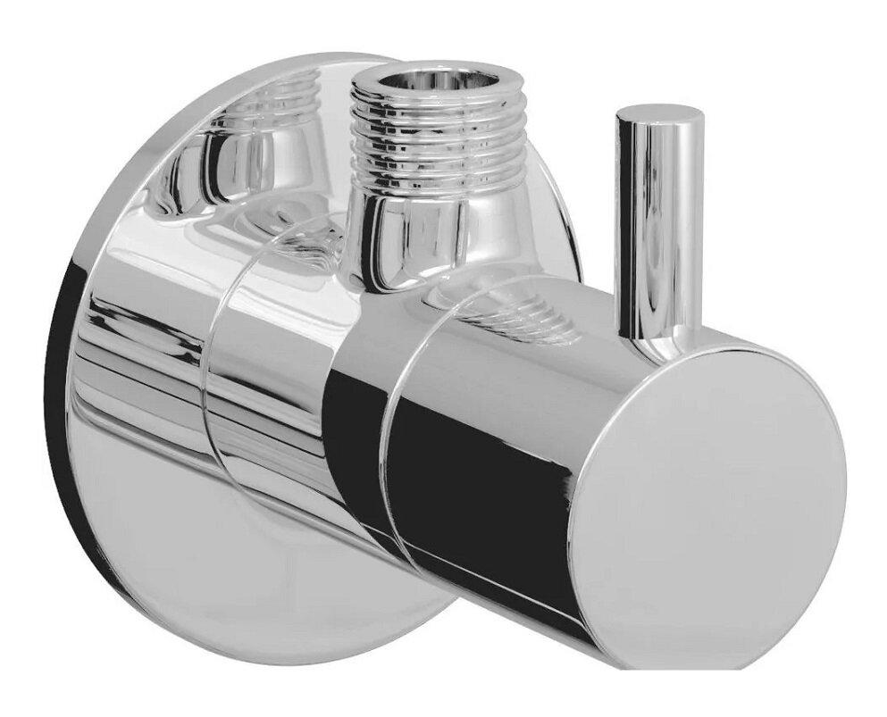 Изображение товара Угловой универсальный вентиль Ravak X01827 хром для сантехнических соединений