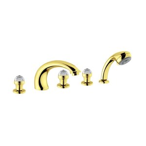 Изображение товара Миглиоре Axo Swarovski 18506 смеситель для ванны и душа золото Италия