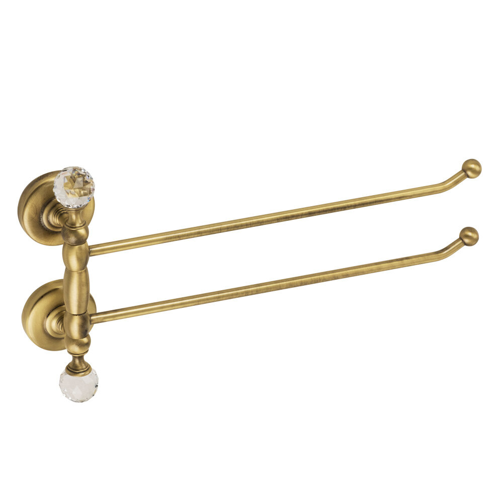 Изображение товара Полотенцедержатель двойной поворотный Migliore Amerida 16570, 35.8 см, золото