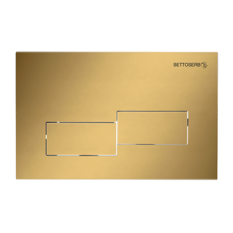 Изображение товара Клавиша смыва Bettoserb Bricks 40006483 механическая золото матовое