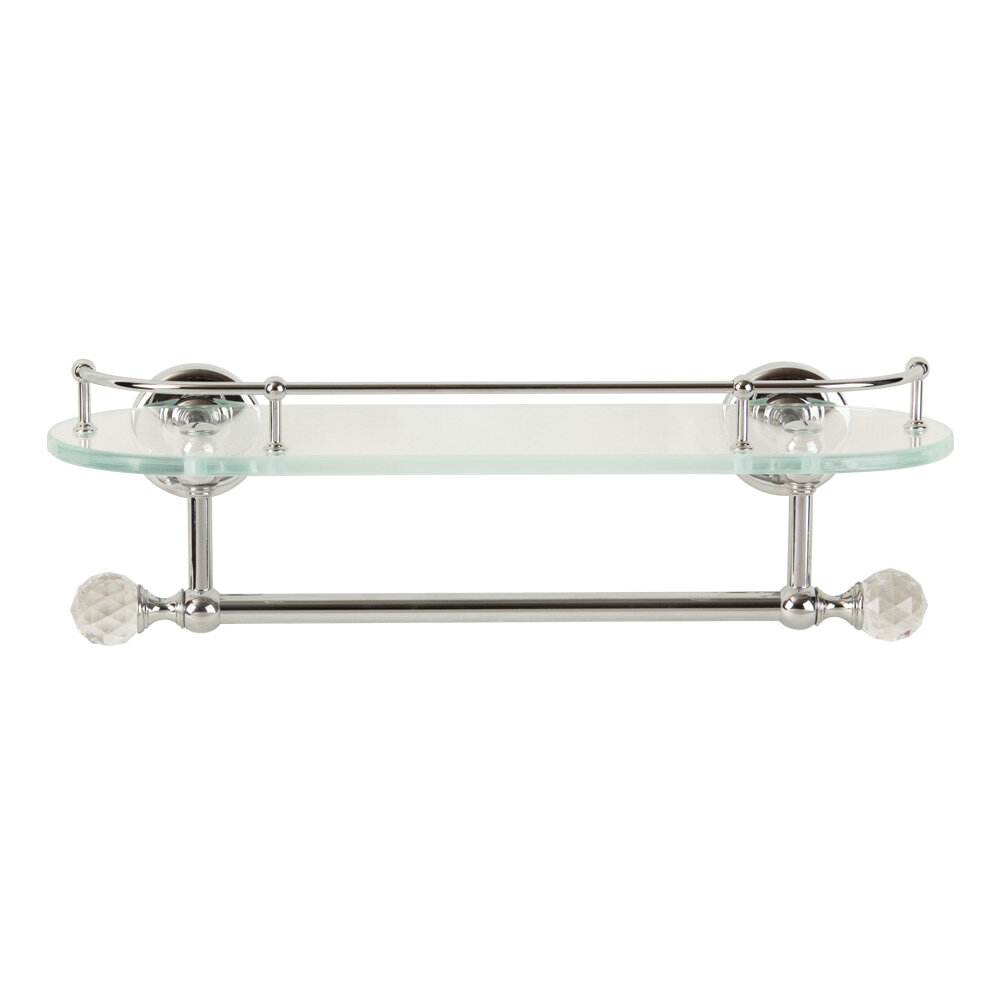 Изображение товара Полка Migliore Amerida 16584 с галереей и полотенцедержателем хром